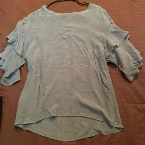 Grace & Lace v-neck short sleeve, flowy, size L ,